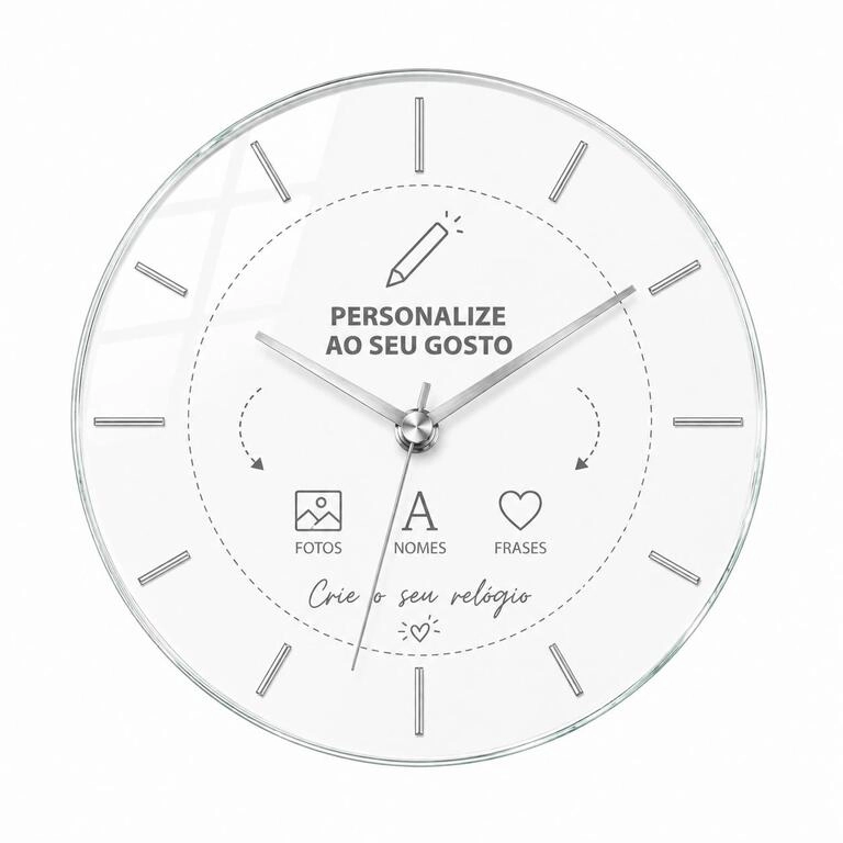 Glass clock Glass clock